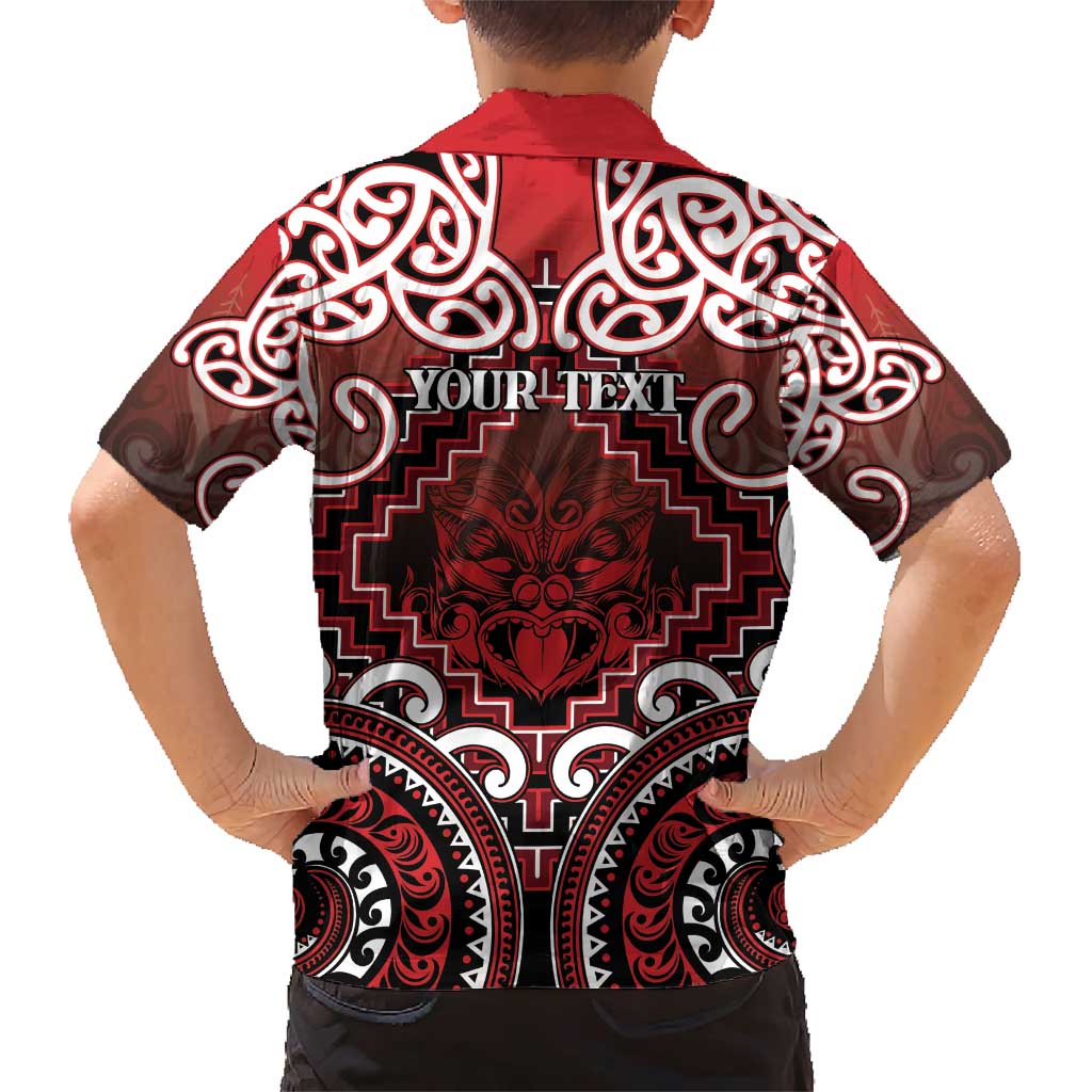 Personalised New Zealand Aotearoa Family Matching Short Sleeve Bodycon Dress and Hawaiian Shirt Te Reo Maori Ake Ake Ake LT05 - Polynesian Pride