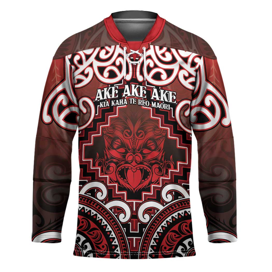 Personalised New Zealand Aotearoa Hockey Jersey Te Reo Maori Ake Ake Ake - Polynesian Pride