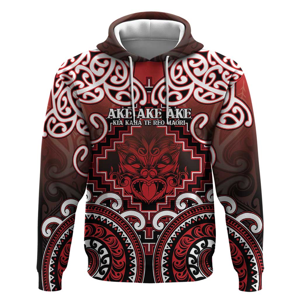 Personalised New Zealand Aotearoa Hoodie Te Reo Maori Ake Ake Ake - Polynesian Pride