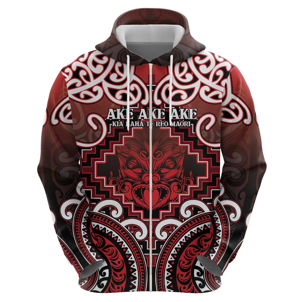 Personalised New Zealand Aotearoa Hoodie Te Reo Maori Ake Ake Ake - Polynesian Pride