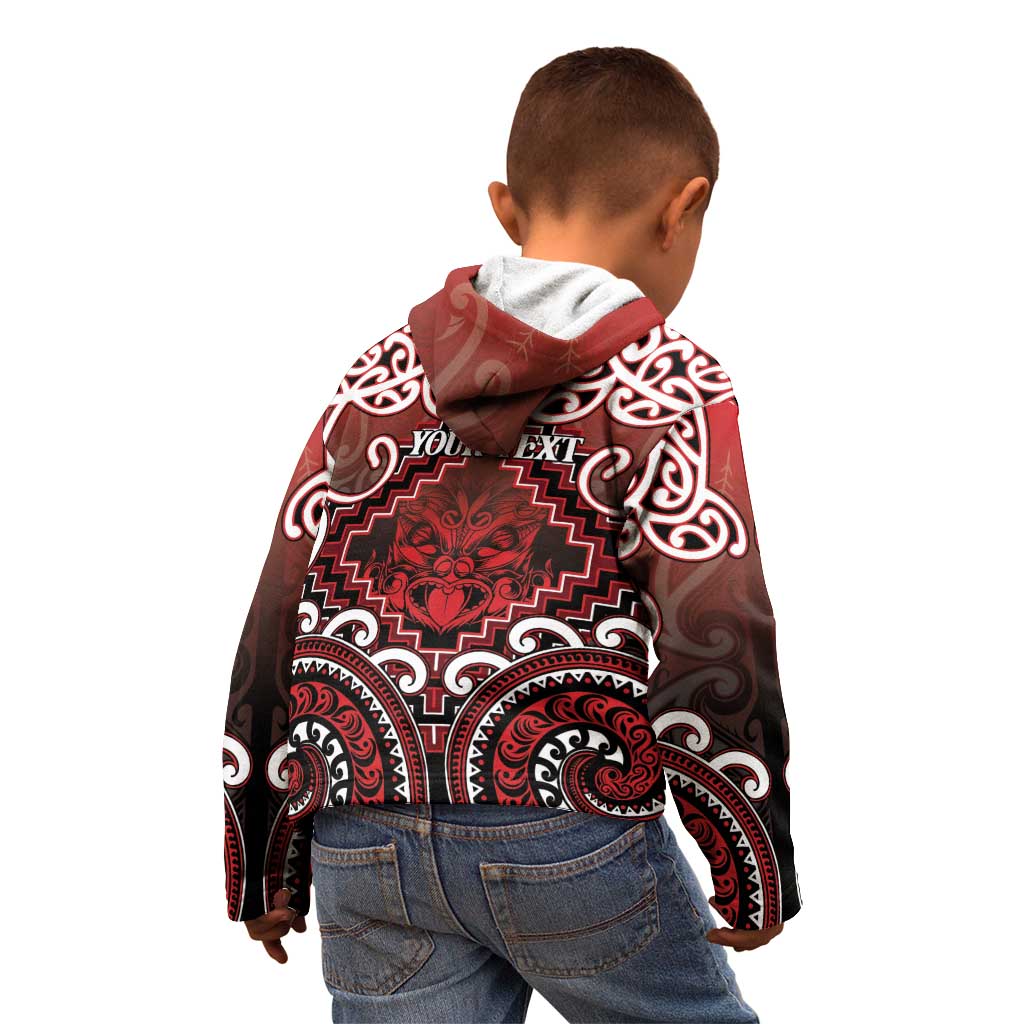 Personalised New Zealand Aotearoa Kid Hoodie Te Reo Maori Ake Ake Ake - Polynesian Pride