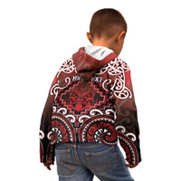 Personalised New Zealand Aotearoa Kid Hoodie Te Reo Maori Ake Ake Ake - Polynesian Pride