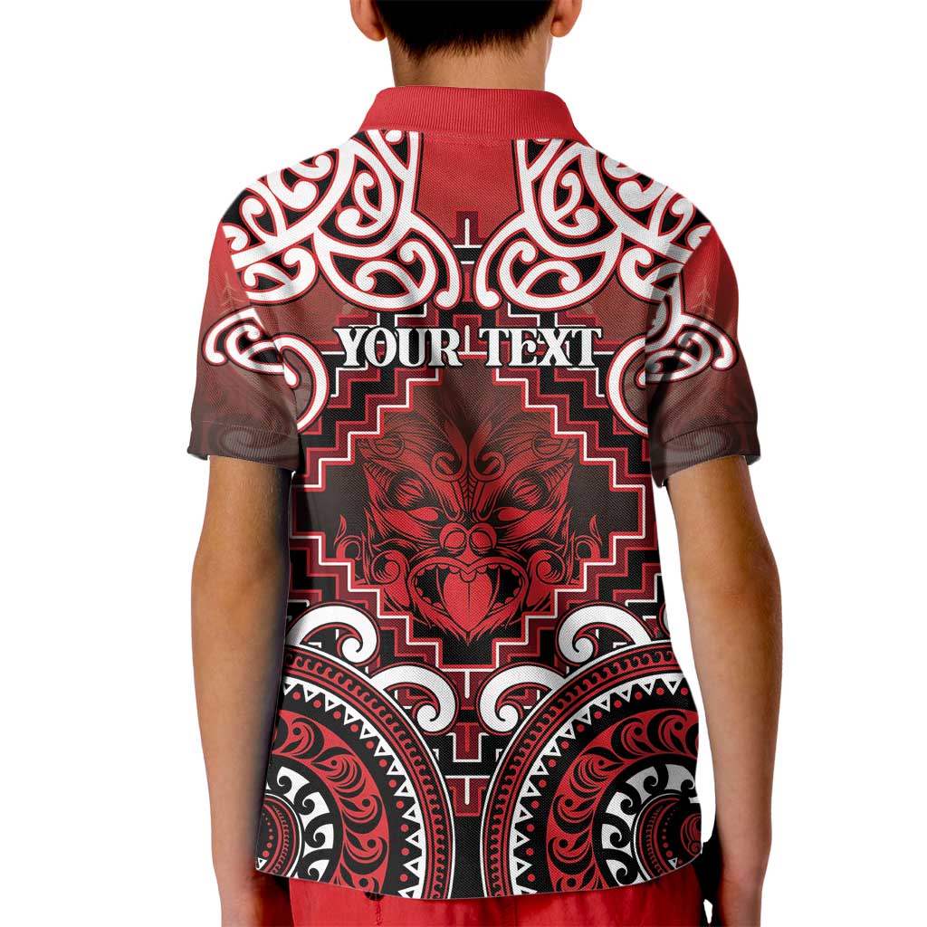 Personalised New Zealand Aotearoa Kid Polo Shirt Te Reo Maori Ake Ake Ake - Polynesian Pride