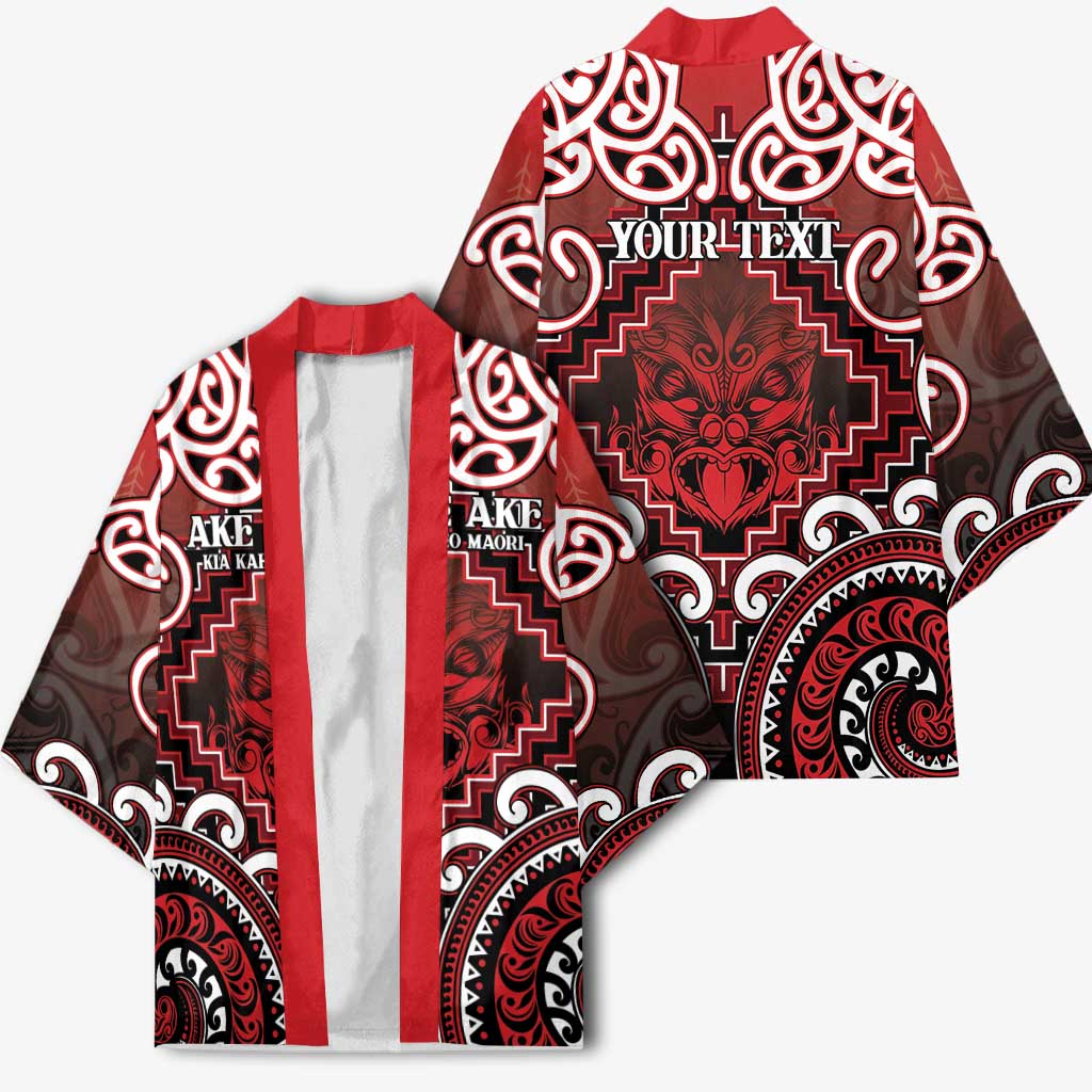 Personalised New Zealand Aotearoa Kimono Te Reo Maori Ake Ake Ake - Polynesian Pride