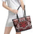 New Zealand Aotearoa Leather Tote Bag Te Reo Maori Ake Ake Ake - Polynesian Pride