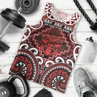 Personalised New Zealand Aotearoa Men Tank Top Te Reo Maori Ake Ake Ake - Polynesian Pride