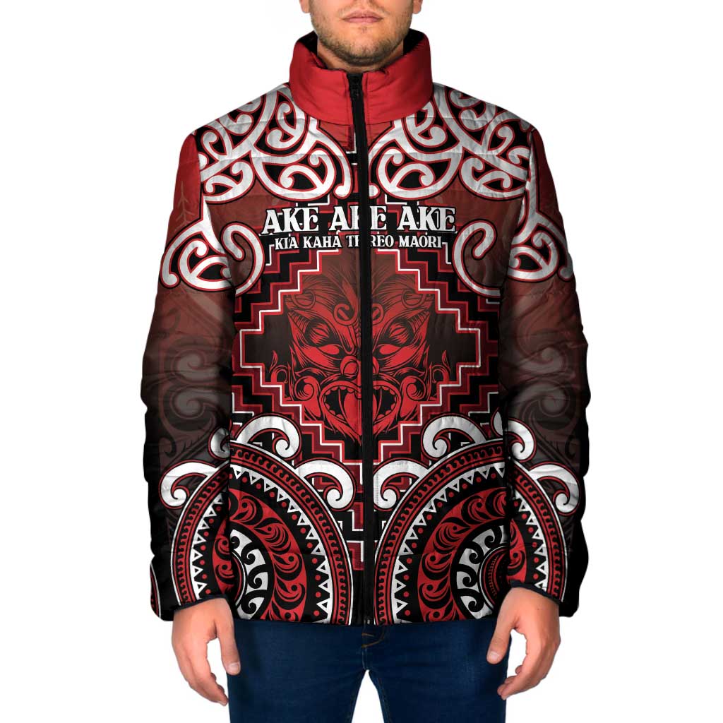 Personalised New Zealand Aotearoa Padded Jacket Te Reo Maori Ake Ake Ake - Polynesian Pride