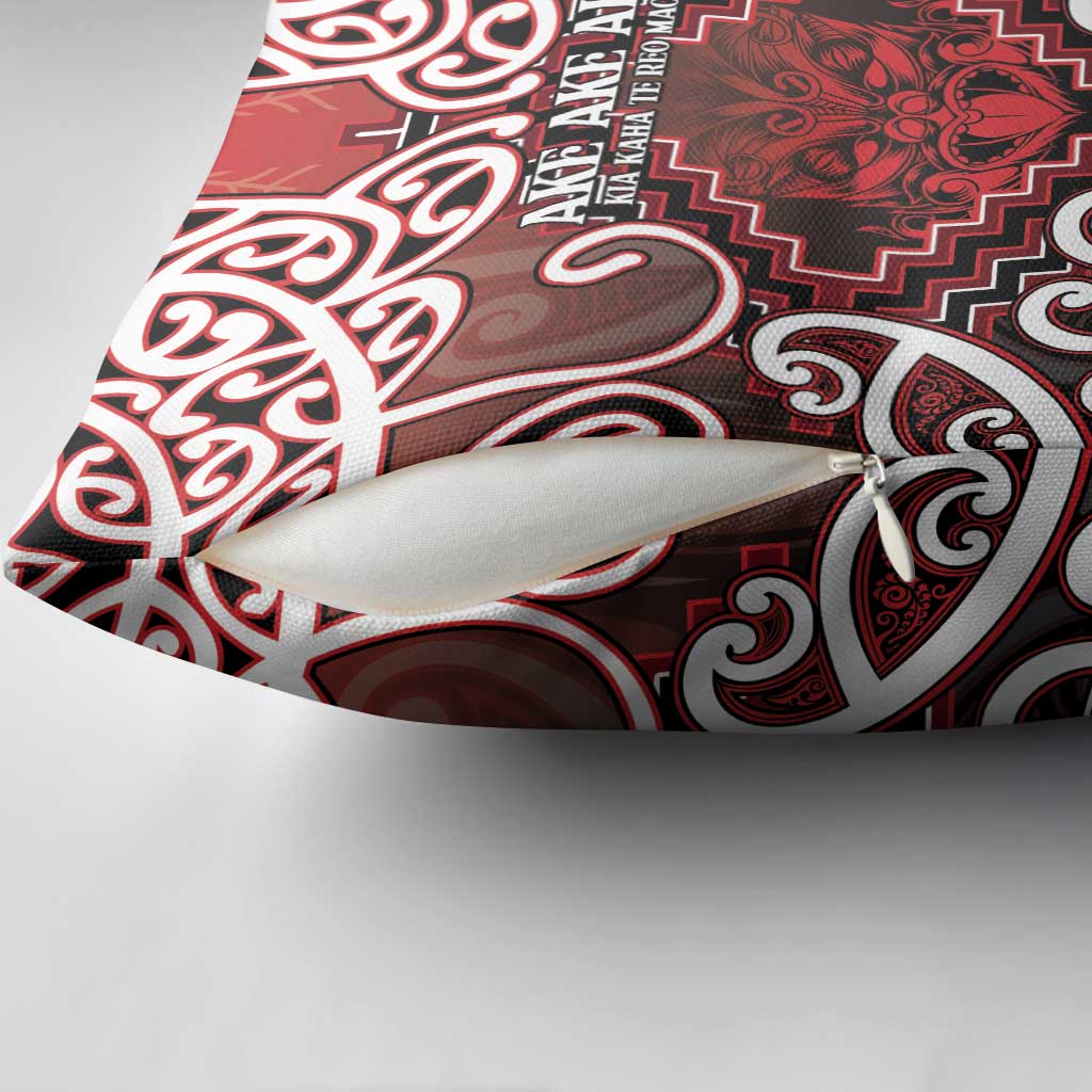 New Zealand Aotearoa Pillow Cover Te Reo Maori Ake Ake Ake - Polynesian Pride