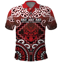 Personalised New Zealand Aotearoa Polo Shirt Te Reo Maori Ake Ake Ake - Polynesian Pride
