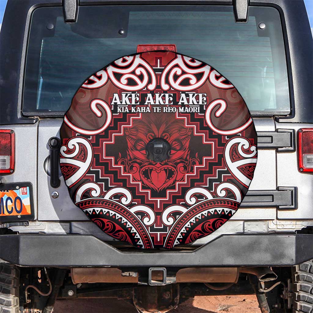 New Zealand Aotearoa Spare Tire Cover Te Reo Maori Ake Ake Ake - Polynesian Pride