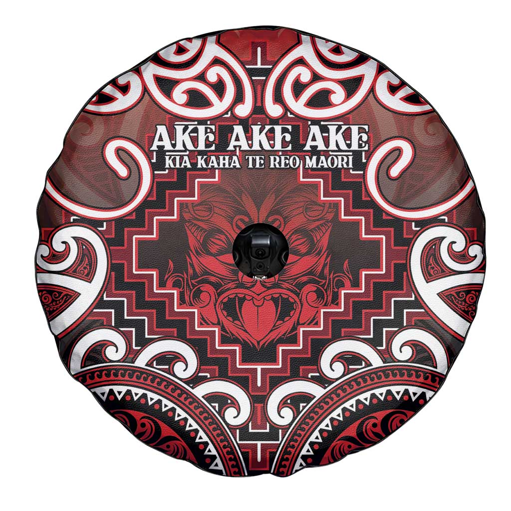 New Zealand Aotearoa Spare Tire Cover Te Reo Maori Ake Ake Ake - Polynesian Pride