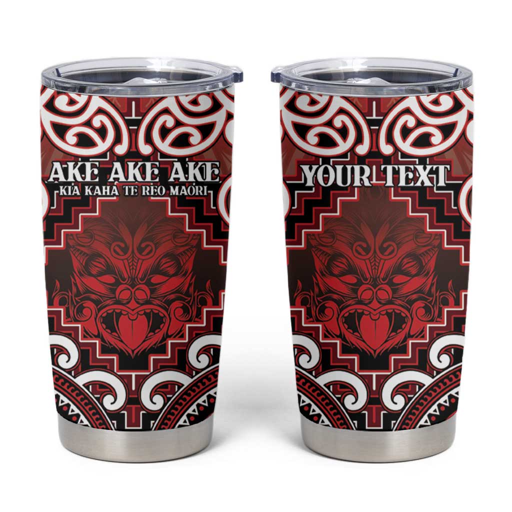 Personalised New Zealand Aotearoa Tumbler Cup Te Reo Maori Ake Ake Ake - Polynesian Pride