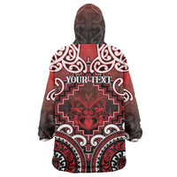 Personalised New Zealand Aotearoa Wearable Blanket Hoodie Te Reo Maori Ake Ake Ake - Polynesian Pride