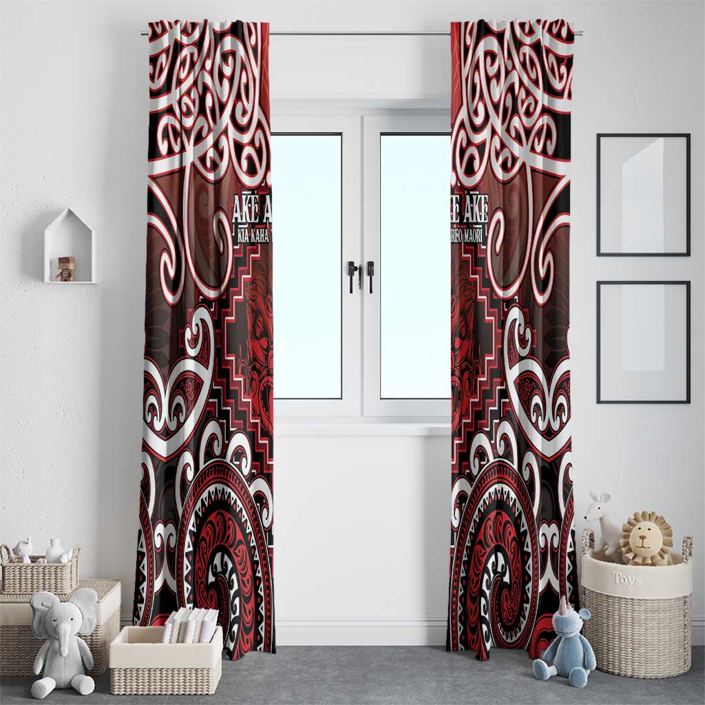 New Zealand Aotearoa Window Curtain Te Reo Maori Ake Ake Ake - Polynesian Pride