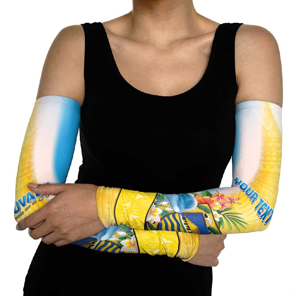 Tuvalu Independence Day Arm Sleeves Tuvalu Mo Te Atua - Polynesian Pride