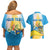 Personalised Tuvalu Independence Day Couples Matching Off Shoulder Short Dress and Hawaiian Shirt Tuvalu Mo Te Atua - Polynesian Pride