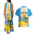 Personalised Tuvalu Independence Day Couples Matching Tank Maxi Dress and Hawaiian Shirt Tuvalu Mo Te Atua - Polynesian Pride
