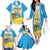 Personalised Tuvalu Independence Day Family Matching Off The Shoulder Long Sleeve Dress and Hawaiian Shirt Tuvalu Mo Te Atua - Polynesian Pride