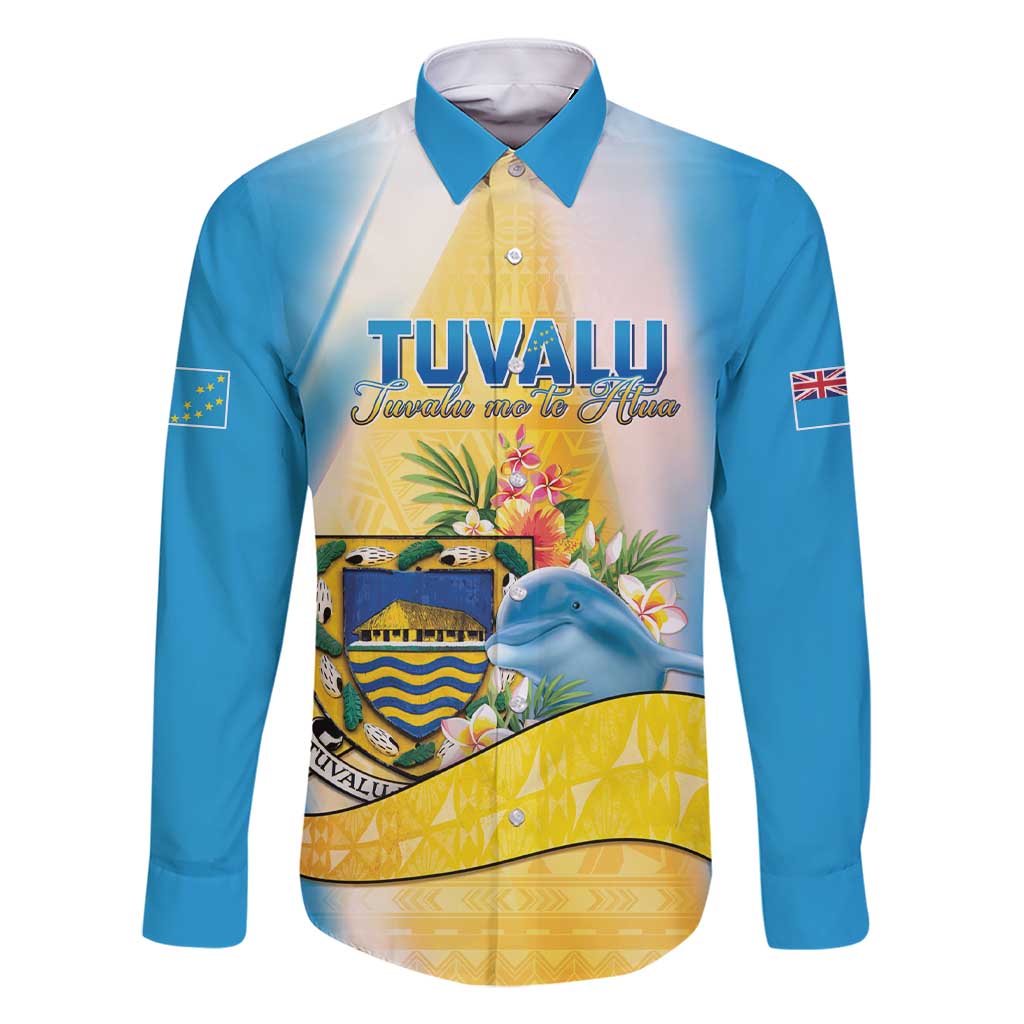 Personalised Tuvalu Independence Day Family Matching Short Sleeve Bodycon Dress and Hawaiian Shirt Tuvalu Mo Te Atua - Polynesian Pride