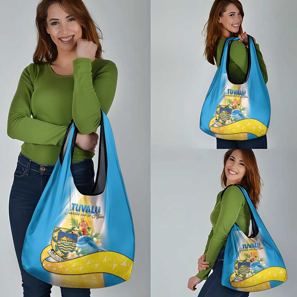 Tuvalu Independence Day Grocery Bag Tuvalu Mo Te Atua - Polynesian Pride
