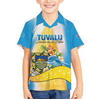 Personalised Tuvalu Independence Day Kid Hawaiian Shirt Tuvalu Mo Te Atua - Polynesian Pride