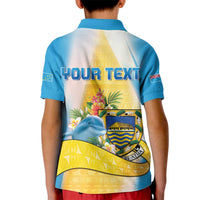 Personalised Tuvalu Independence Day Kid Polo Shirt Tuvalu Mo Te Atua - Polynesian Pride