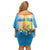 Personalised Tuvalu Independence Day Off Shoulder Short Dress Tuvalu Mo Te Atua - Polynesian Pride