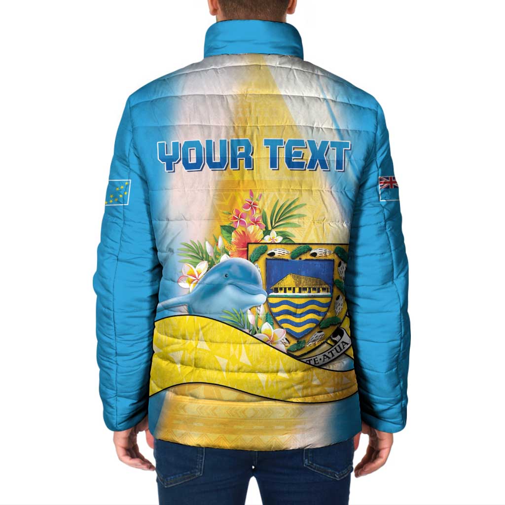 Personalised Tuvalu Independence Day Padded Jacket Tuvalu Mo Te Atua - Polynesian Pride