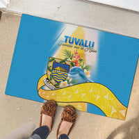 Tuvalu Independence Day Rubber Doormat Tuvalu Mo Te Atua - Polynesian Pride