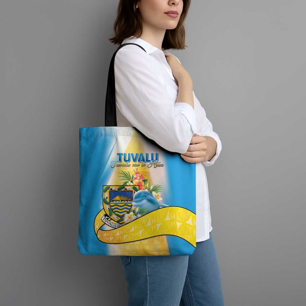 Tuvalu Independence Day Tote Bag Tuvalu Mo Te Atua - Polynesian Pride