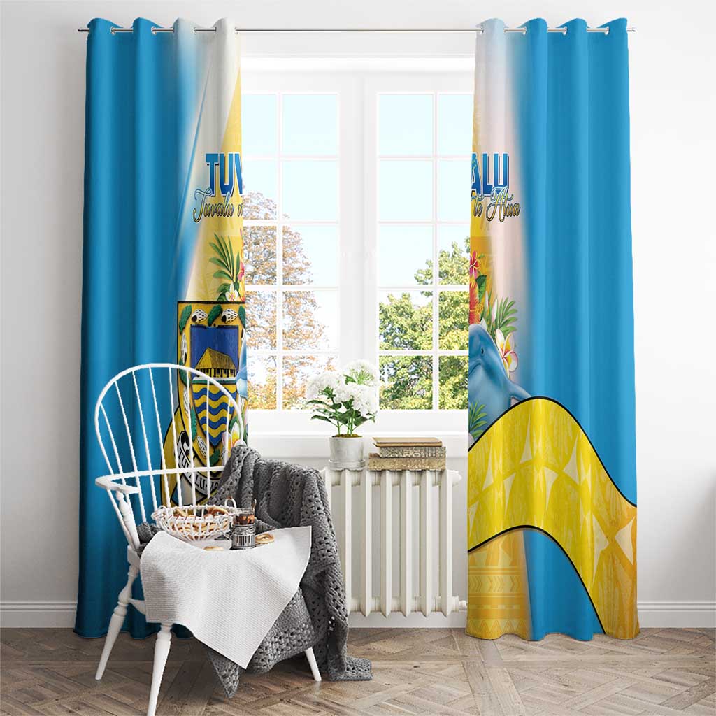 Tuvalu Independence Day Window Curtain Tuvalu Mo Te Atua - Polynesian Pride