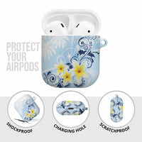 FSM Chuuk Constitution Day AirPods Case Polynesian Curves Plumeria - Polynesian Pride