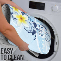 FSM Chuuk Constitution Day Bathroom Set Polynesian Curves Plumeria - Polynesian Pride