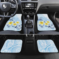 FSM Chuuk Constitution Day Car Mats Polynesian Curves Plumeria - Polynesian Pride