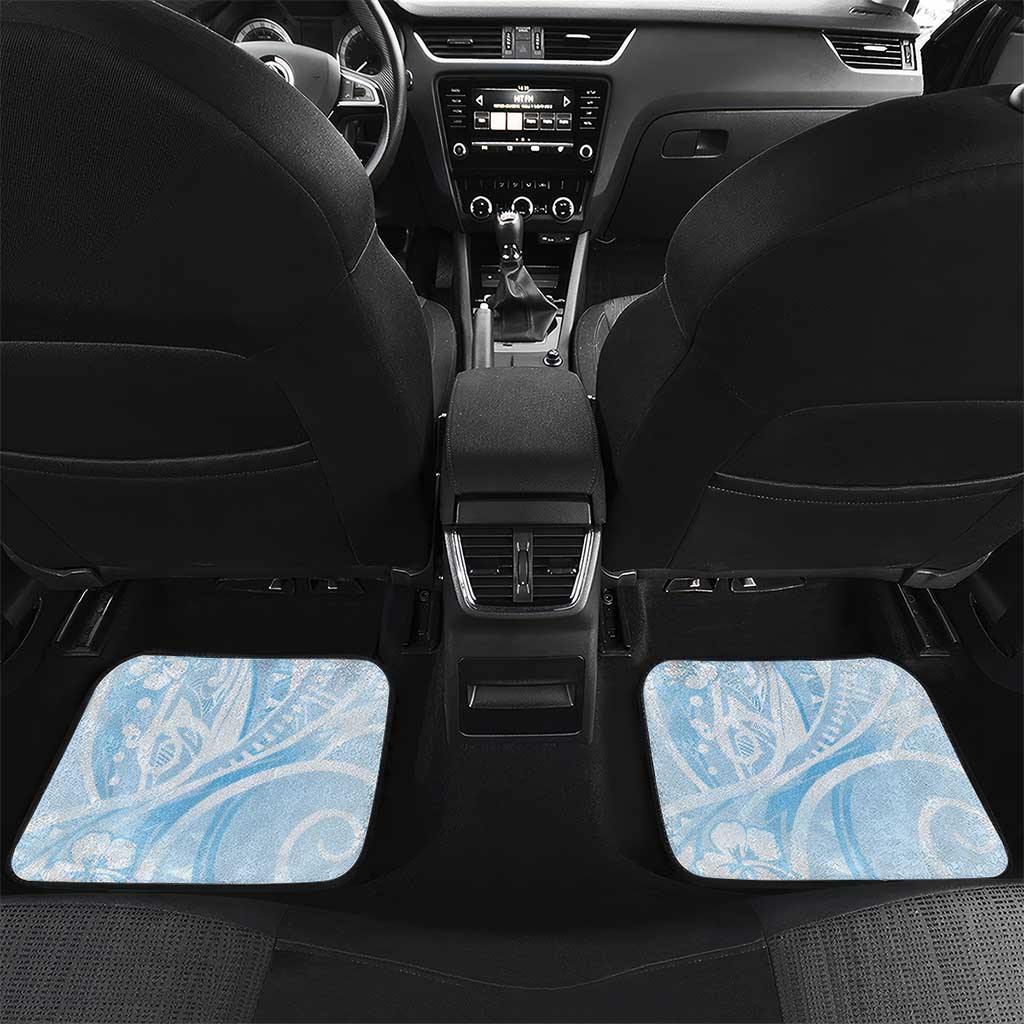 FSM Chuuk Constitution Day Car Mats Polynesian Curves Plumeria - Polynesian Pride