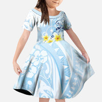 FSM Chuuk Constitution Day Family Matching Mermaid Dress and Hawaiian Shirt Polynesian Curves Plumeria - Polynesian Pride