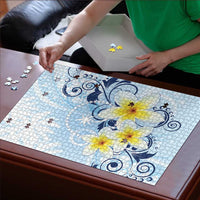 FSM Chuuk Constitution Day Puzzle Polynesian Curves Plumeria - Polynesian Pride