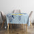 FSM Chuuk Constitution Day Tablecloth Polynesian Curves Plumeria - Polynesian Pride