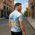 FSM Chuuk Constitution Day Zipper Polo Shirt Polynesian Curves Plumeria - Polynesian Pride