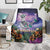 Happy Hulaween Blanket Mahaloween Skeleton Dancing