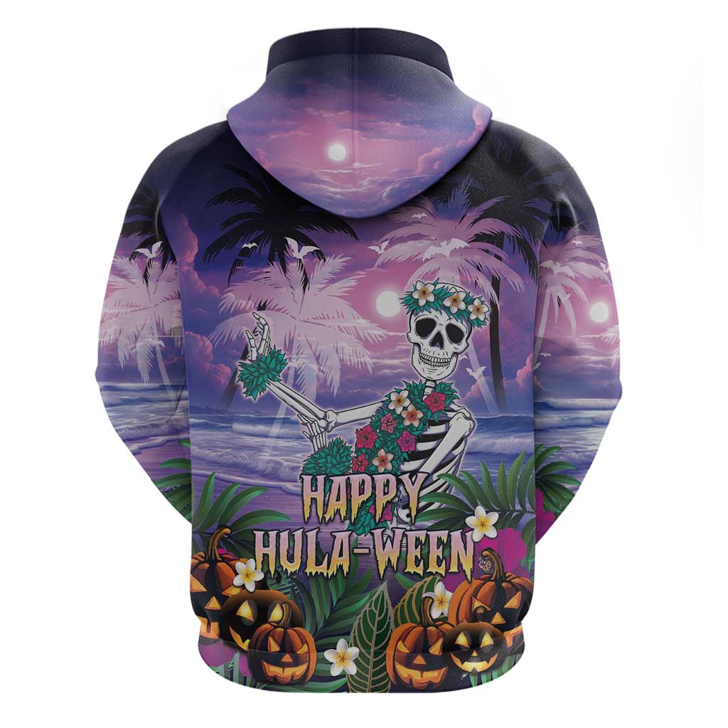 Happy Hulaween Hoodie Mahaloween Skeleton Dancing