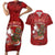 Personalised Aloha Halloween Couples Matching Short Sleeve Bodycon Dress and Hawaiian Shirt Skeleton Surfing