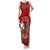 Personalised Aloha Halloween Family Matching Tank Maxi Dress and Hawaiian Shirt Skeleton Surfing