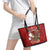 Aloha Halloween Leather Tote Bag Skeleton Surfing