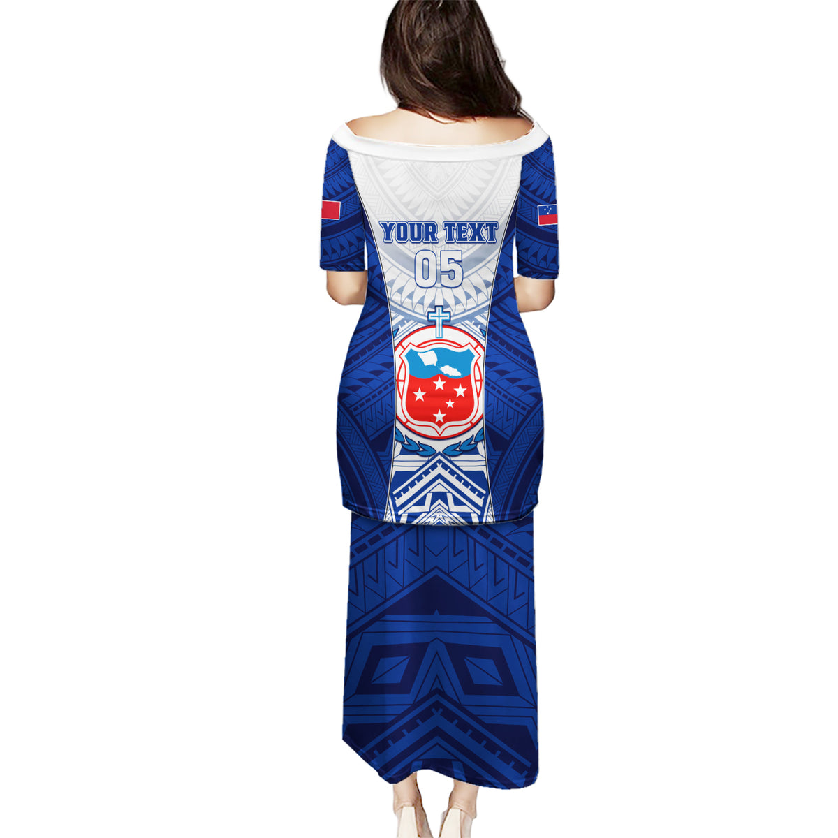 Custom Samoa Rugby Puletasi 2023 Pacific Championships Polynesian Pattern LT05 - Polynesian Pride