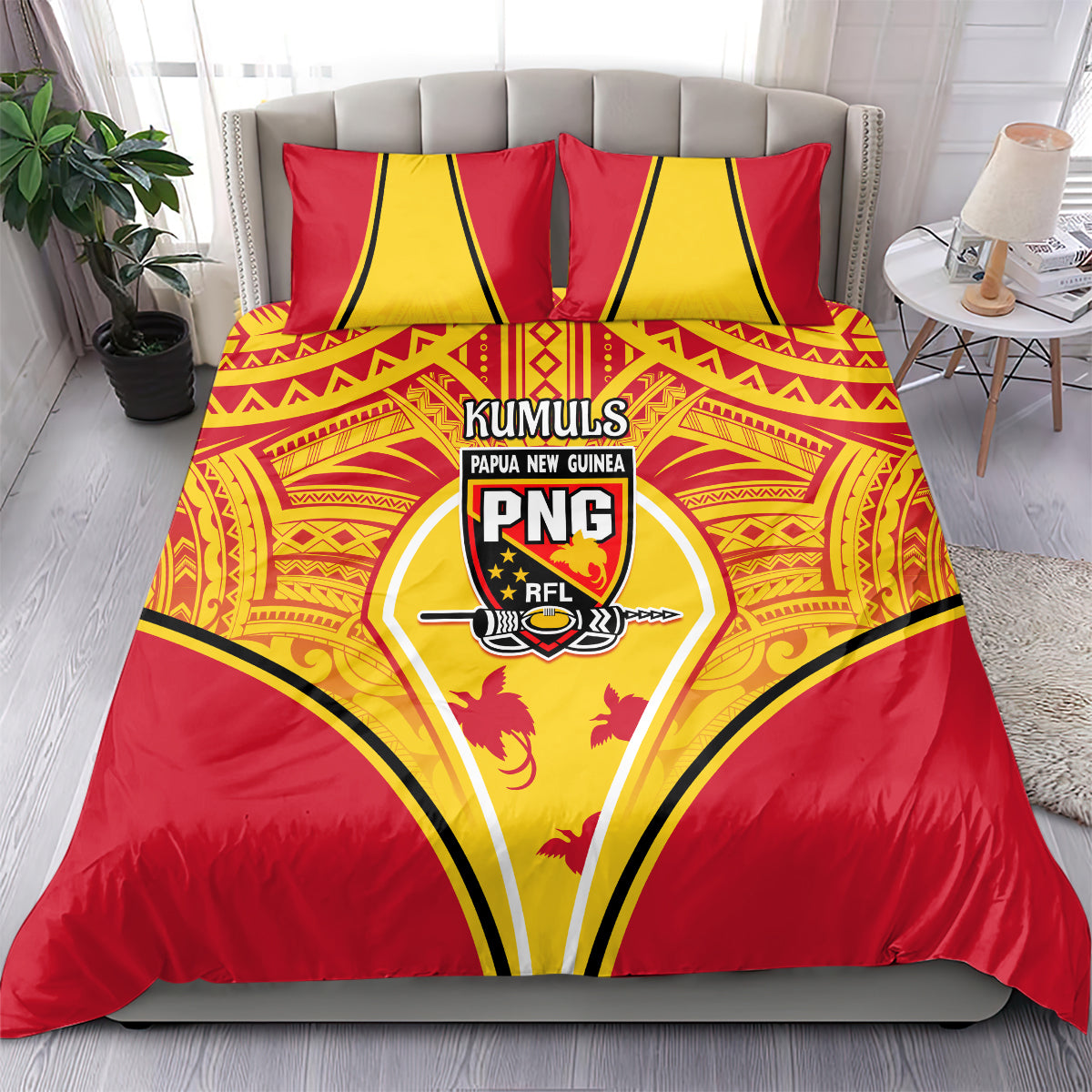 Papua New Guinea Rugby Bedding Set 2023 Pacific Championships The Kumuls LT05 - Polynesian Pride