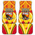 Papua New Guinea Rugby Car Mats 2023 Pacific Championships The Kumuls LT05 Yellow - Polynesian Pride