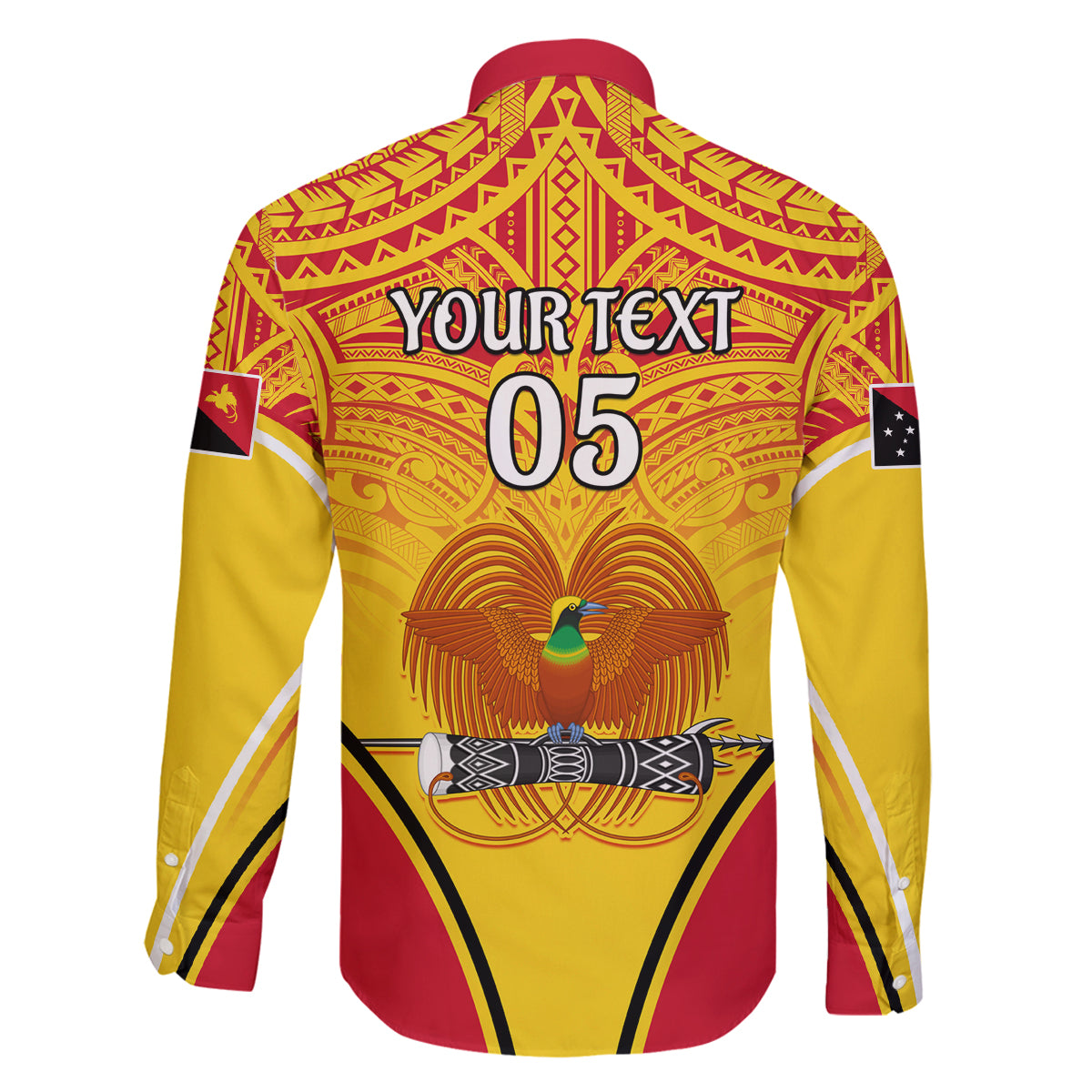 Custom Papua New Guinea Rugby Family Matching Long Sleeve Bodycon Dress and Hawaiian Shirt 2023 Pacific Championships The Kumuls LT05 - Polynesian Pride