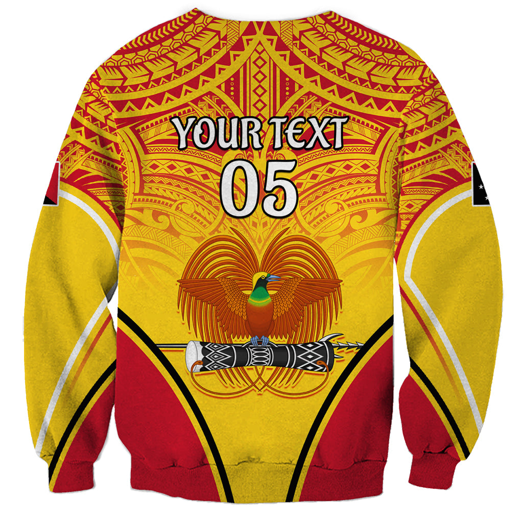 Custom Papua New Guinea Rugby Sweatshirt 2023 Pacific Championships The Kumuls LT05 - Polynesian Pride