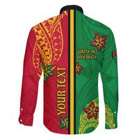 Personalised Vanuatu Happy Unity Day Family Matching Summer Maxi Dress and Hawaiian Shirt Polynesian Plumeria LT05 - Polynesian Pride